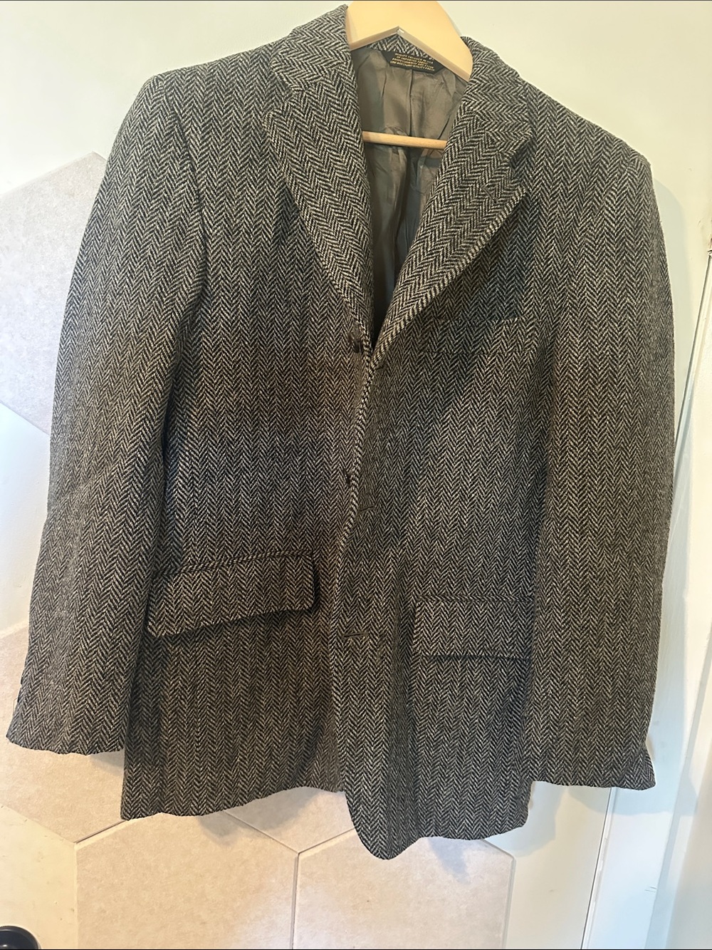 Wool Blazer Harris tweed and J press - Gray